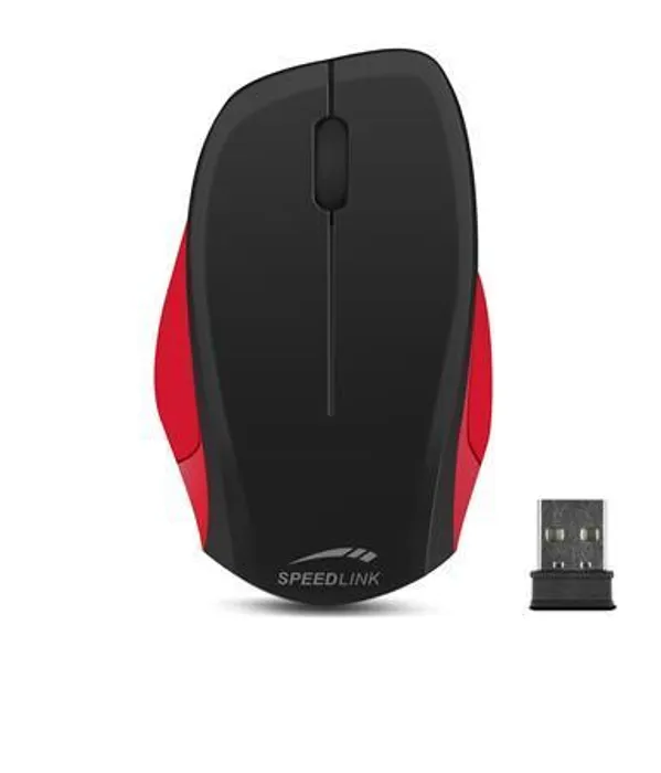 Hauptproduktbild Myš "Ledgy", černá a červená, bezdrátová, optická, USB, SPEEDLINK