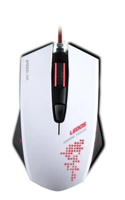 Hauptproduktbild Myš "Ledos", bílá, drátová, optická, herní, USB, SPEEDLINK
