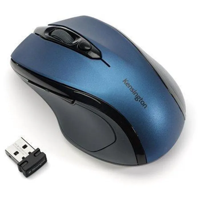 Hauptproduktbild Myš "Pro Fit", modrá, bezdrátová, optická, velikost střední, USB, KENSINGTON