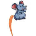 Emotionale Maus mit Katzenminze, farbiger Schwanz, 7,5 cm, Stoff, 5 Typen