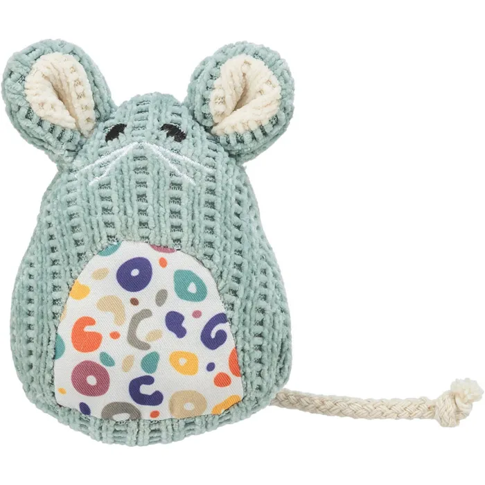 Hauptproduktbild Myška tkaná sedící, s catnipem, 11 cm