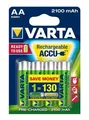 Akku, AA (Bleistift), 4x2100 mAh, vorgeladen, VARTA „Longlife Accu“