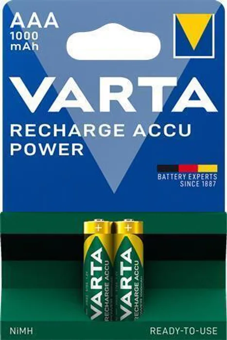Hauptproduktbild Nabíjecí baterie, AAA, 2x1000 mAh, VARTA "Professional Accu"