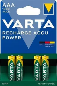 Akku, AAA (Mikrostift), 4x1000 mAh, VARTA „Professional Accu“