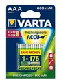 Weiteres Produktbild Akku, AAA (Mikrostift), 4x800 mAh, vorgeladen, VARTA „Longlife Accu“