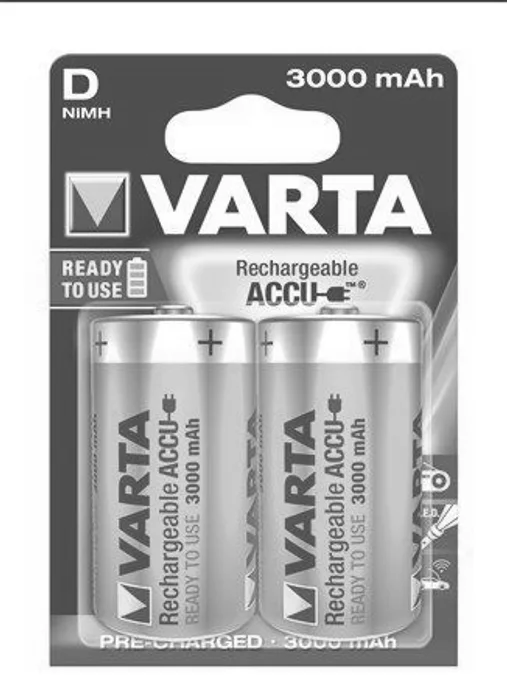 Hauptproduktbild Nabíjecí baterie, D (velký monočlánek), 2x3000 mAh, přednabité, VARTA "Power Accu"