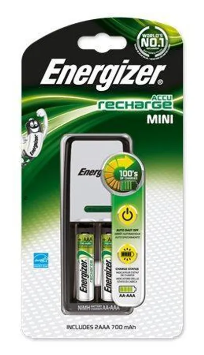 Hauptproduktbild Nabíječka baterií, AA/AAA, 2x700 mAh AAA, ENERGIZER "Mini"