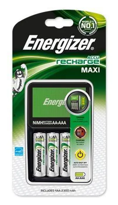 Hauptproduktbild Nabíječka baterií, AA/AAA, 4x2300 mAh AA (přednabité), displej, ENERGIZER "Maxi"