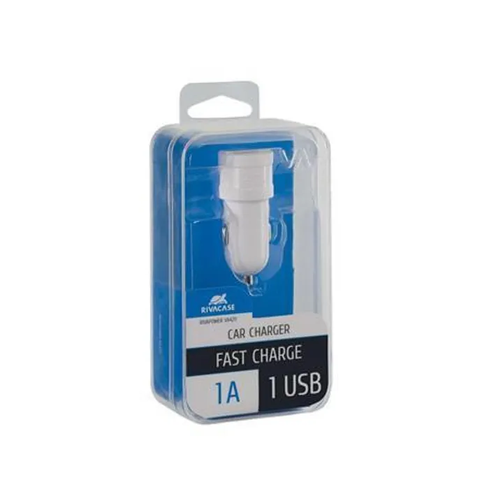 Hauptproduktbild Nabíječka do auta "VA 4211 W00", bílá, USB, 1A, RIVACASE