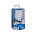 Ladegerät „VA 4122 WD1“, weiß, 2 x USB, 2,4 A, Datenkabel micro USB, RIVACASE