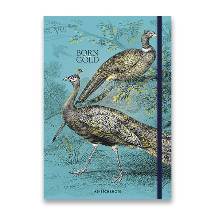 Hauptproduktbild Náčrtník Shkolyaryk Muse Sketch & Note Born Gold A5, tečkovaný, 80 listů