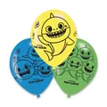 Luftballons Baby Shark Farb- und Motivmix [6 Stk.]