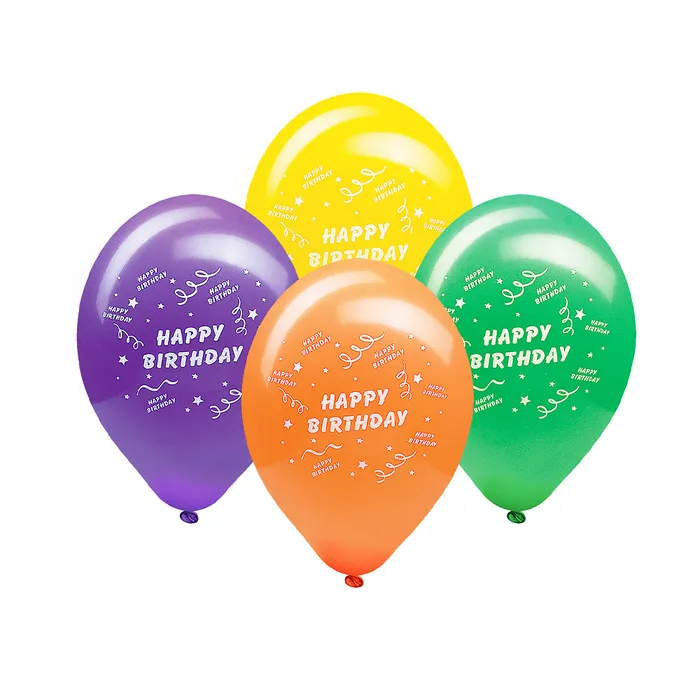 Hauptproduktbild Nafukovací balónky "Happy Birthday" "M" [100 ks]