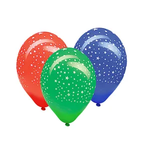 Luftballon Sterne bunt gemischt durchmesser 30cm `L` [5 St.]