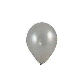Luftballon silber durchmesser 25cm `M` [10 St.]