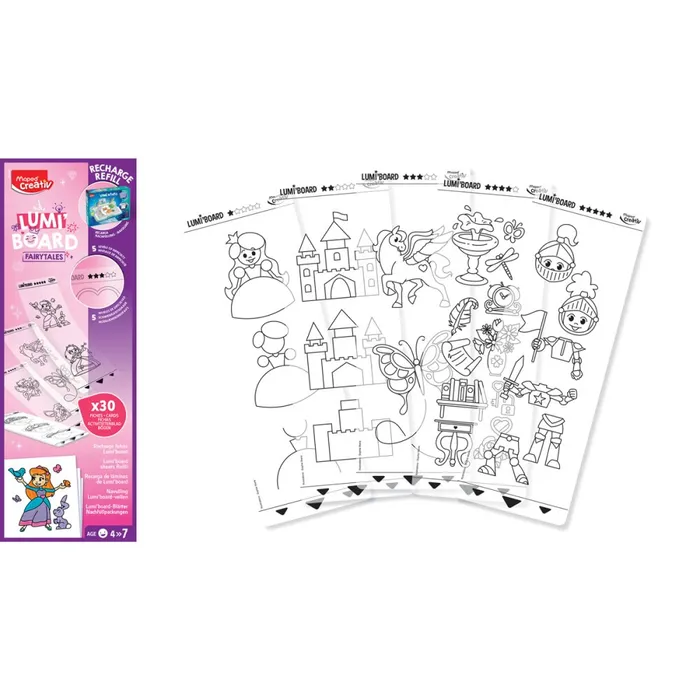 Hauptproduktbild Náhradní náplň do kreativní sady Lumi Board - Pohádka