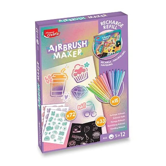 Hauptproduktbild Náhradní náplň do kreativní sady Maped Creativ Airbrush Maker - Pastel