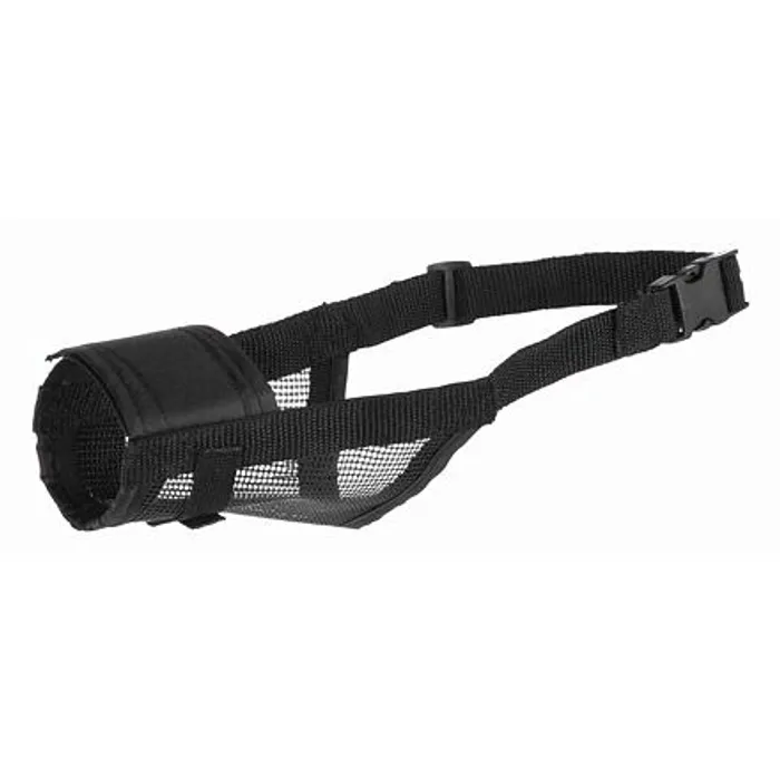Hauptproduktbild Náhubek nylonový se síťkou, polyester, černý M 19 - 26 cm
