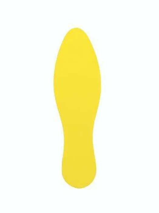 Hauptproduktbild Nálepka na podlahu, žlutá, stopa, 280mm, TARIFOLD [10 ks]