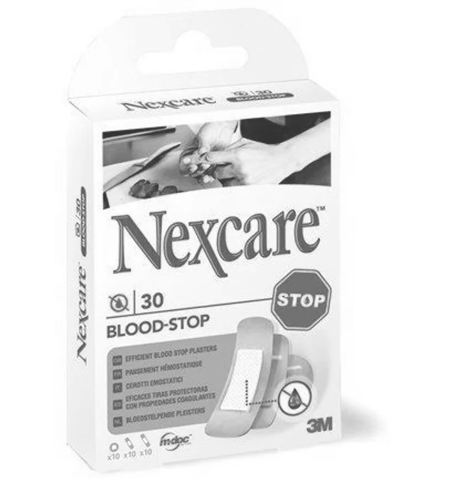 Hauptproduktbild Náplast na zastavení krvácení, 3M "Nexcare Blood Stop", 30ks/balení