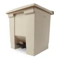 Step-on Mülleimer, beige, 30 l, Kunststoff, RUBBERMAID