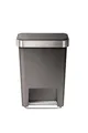Trittmulde, grau, 45 l, Kunststoff, SIMPLEHUMAN