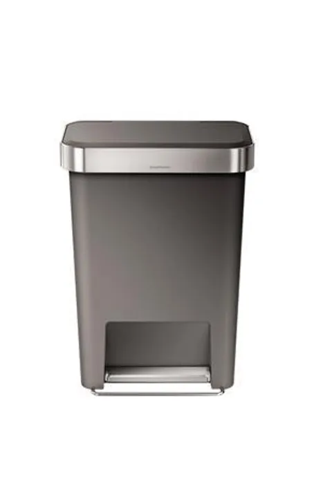 Hauptproduktbild Nášlapný odpakový koš, šedá, 45 l, plast, SIMPLEHUMAN
