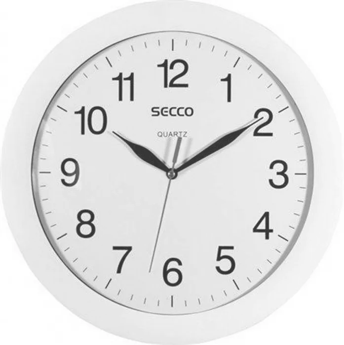 Hauptproduktbild Nástěnné hodiny, bílé, 25 cm, SECCO