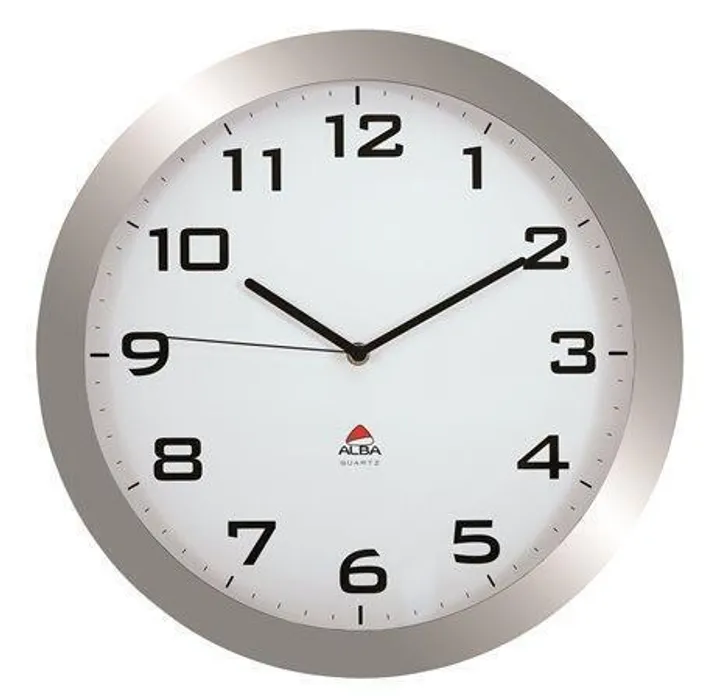 Hauptproduktbild Nástěnné hodiny "Horissimo", 38 cm, ALBA, stříbrné