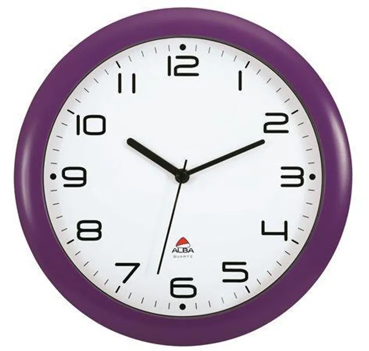 Hauptproduktbild Nástěnné hodiny "Hornew", 30 cm, ALBA, fialové