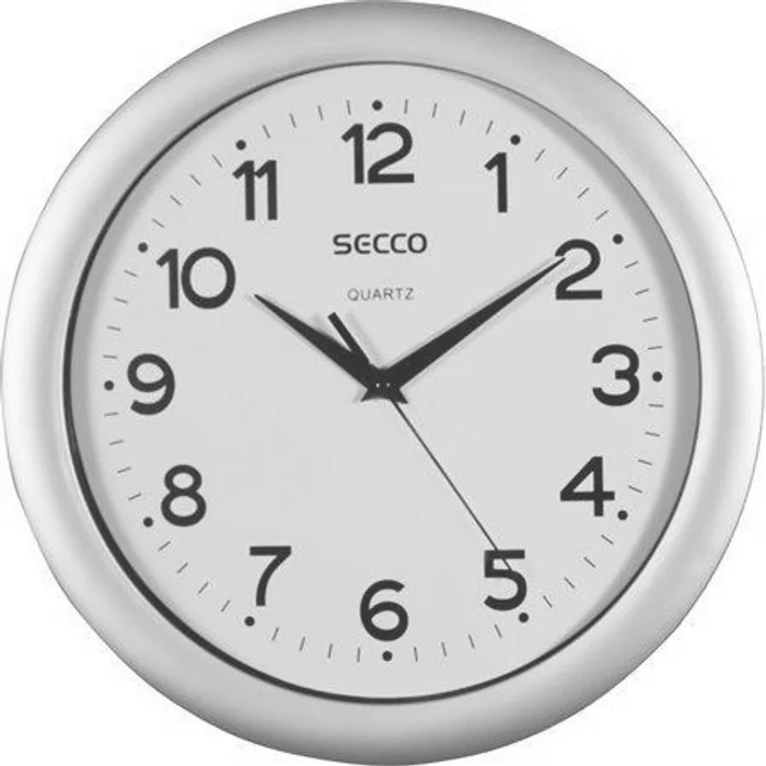 Hauptproduktbild Nástěnné hodiny "Sweep Second", rám - imitace dřeva, 30 cm, SECCO