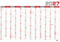 Wandkalender B1 - rot