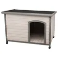 Natura Hundehütte mit Flachdach L 116 x 82 x 79 cm, grau