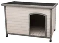 Weiteres Produktbild Natura Hundehütte mit Flachdach L 116 x 82 x 79 cm, grau