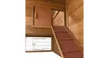 Natura Holzhaus mit Gehege für Kaninchen 151x107x80 cm