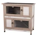 Weiteres Produktbild NATURA Kaninchenstall mit Wärmedämmung, 2 Etagen, 116 x 113 x 65 cm, grau