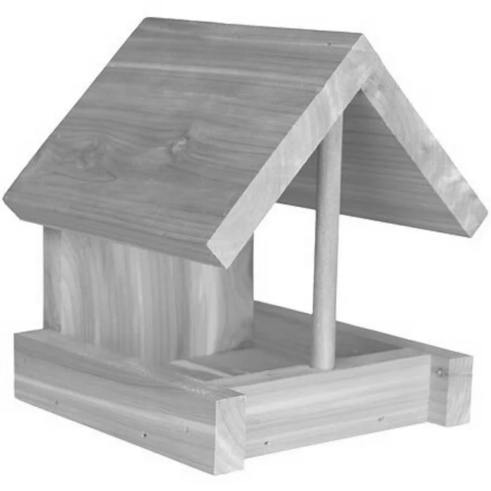 Hauptproduktbild natura krmítko/budka pro venkovní ptactvo, 16 × 15 × 13 cm, cedrové dřevo