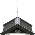 Weiteres Produktbild NATURA Hängendes Außenfutterhaus, Hütte, 36 × 25 × 25 cm, glasiertes Kiefernholz, schwarz/weiß