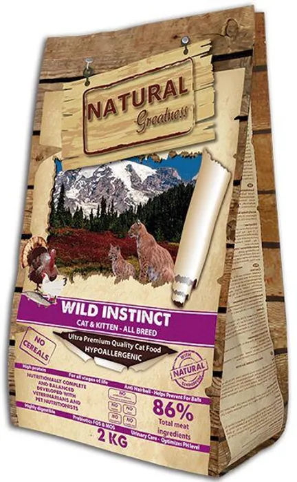 Hauptproduktbild Natural Greatness Cat Wild Instinct /kuře,krůta/ 2 kg