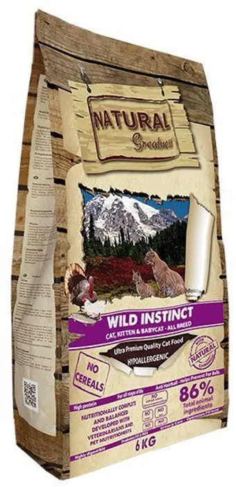 Hauptproduktbild Natural Greatness Cat Wild Instinct /kuře,krůta/ 600g