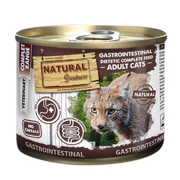 Hauptproduktbild Natural Greatness GASTROINTESTINAL veterinární dieta, konzerva pro kočky 200g