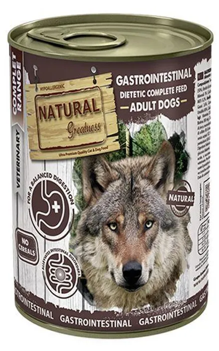 Hauptproduktbild Natural Greatness GASTROINTESTINAL, veterinární dieta, konzerva pro psy 400g