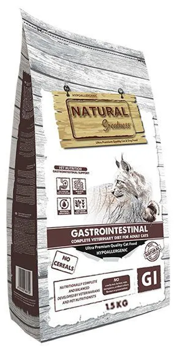 Hauptproduktbild Natural Greatness GASTROINTESTINAL veterinární dieta pro kočky 1,5 kg