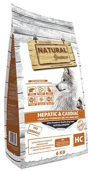 Hauptproduktbild Natural Greatness HEPATIC-CARDIAC veterinární dieta pro psy 6 kg