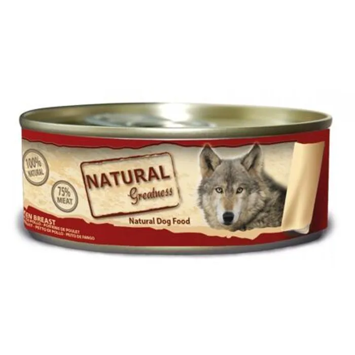 Hauptproduktbild Natural Greatness kuřecí prsa, konzerva pro psy 156 g