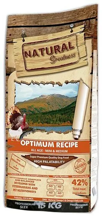 Hauptproduktbild Natural Greatness Optimum Recipe Mini,Medium/krůta,kuře/15 kg