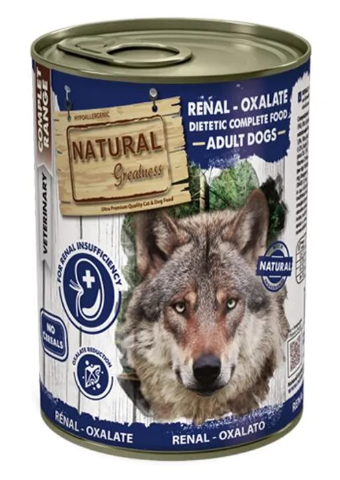 Hauptproduktbild Natural Greatness RENAL - OXALATE veterinární dieta, konzerva pro psy 400g