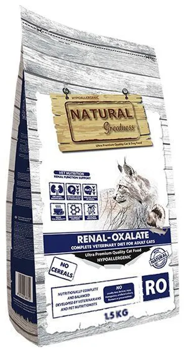 Hauptproduktbild Natural Greatness RENAL-OXALATE veterinární dieta pro kočky 1,5 kg