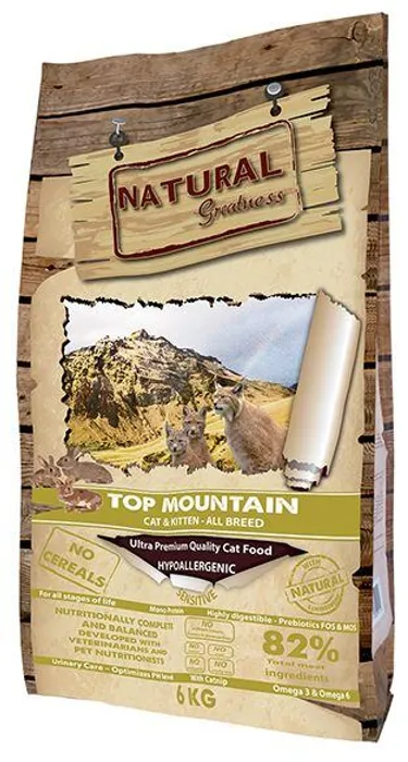 Hauptproduktbild Natural Greatness Top Mountain Cat Recipe /králík/ 2 kg