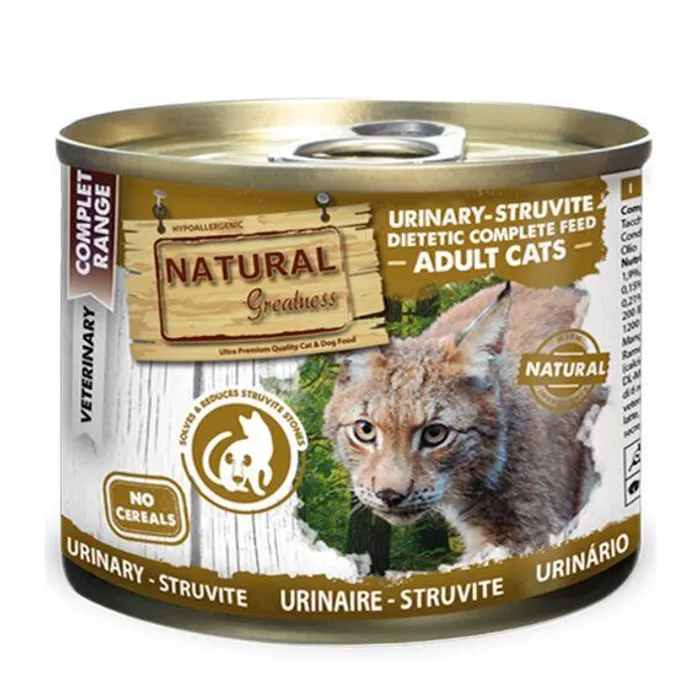 Hauptproduktbild Natural Greatness URINARY-STRUVITE veterinární dieta, konzerva pro kočky 200g